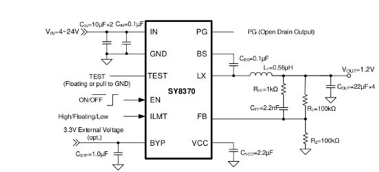 Silergy(矽力杰)的SY8370TMC系统框图