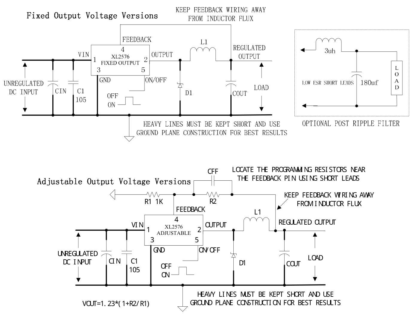 XLSEMI(芯龙)的XL2576T-ADJE1系统框图