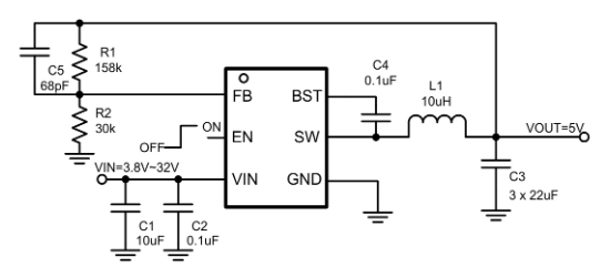 SCT(芯洲科技)的SCT2322TVBR系统框图