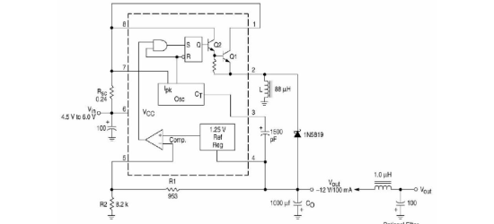 MSKSEMI(美森科)的MC34063AG(MS)系统框图
