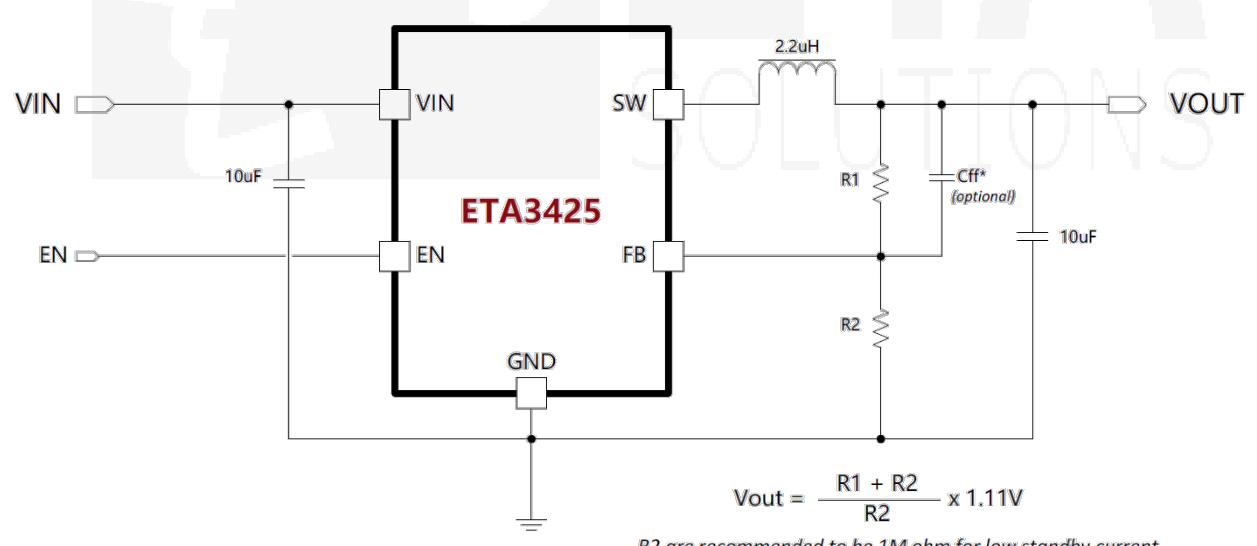 ETA(钰泰)的ETA3425D2G系统框图