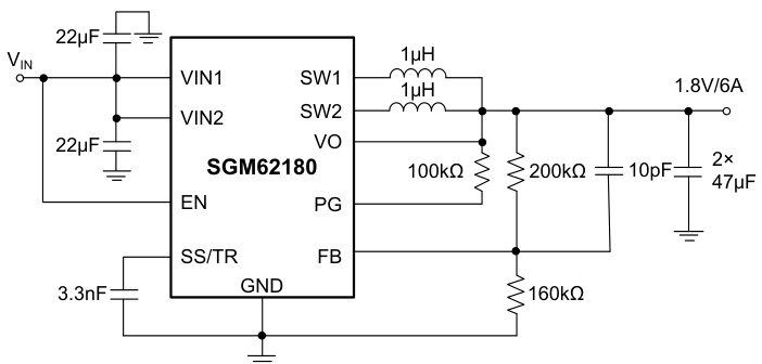SGMICRO(圣邦微)的SGM62180XG/TR系统框图