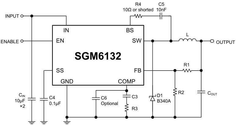 SGMICRO(圣邦微)的SGM6132YPS8G/TR系统框图