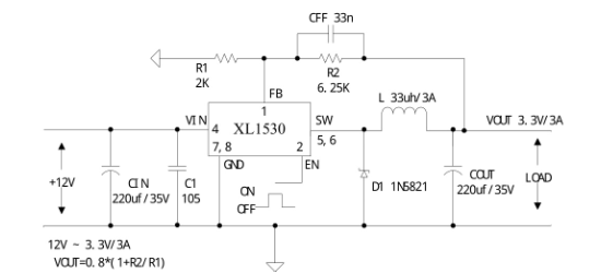 XLSEMI(芯龙)的XL1530E1系统框图