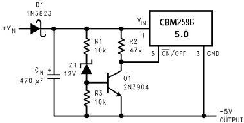 Corebai(芯佰微)的CBM2596DT-ADJ系统框图