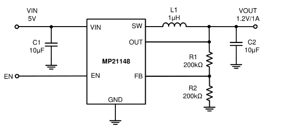 MPS(芯源)的MP21148GQD-Z系统框图