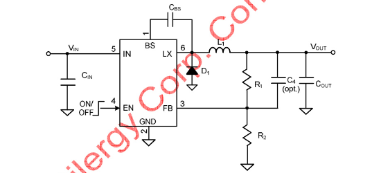 Silergy(矽力杰)的SY8401ABC系统框图