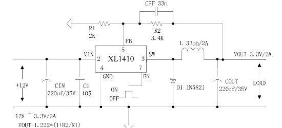XLSEMI(芯龙)的XL1410E1系统框图