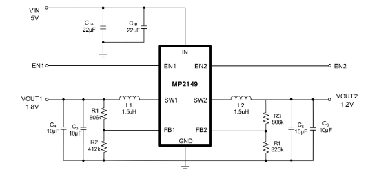 MPS(芯源)的MP2149GJ-Z系统框图