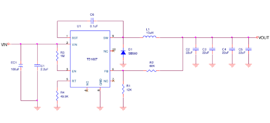Techcode(泰德)的TD1667系统框图