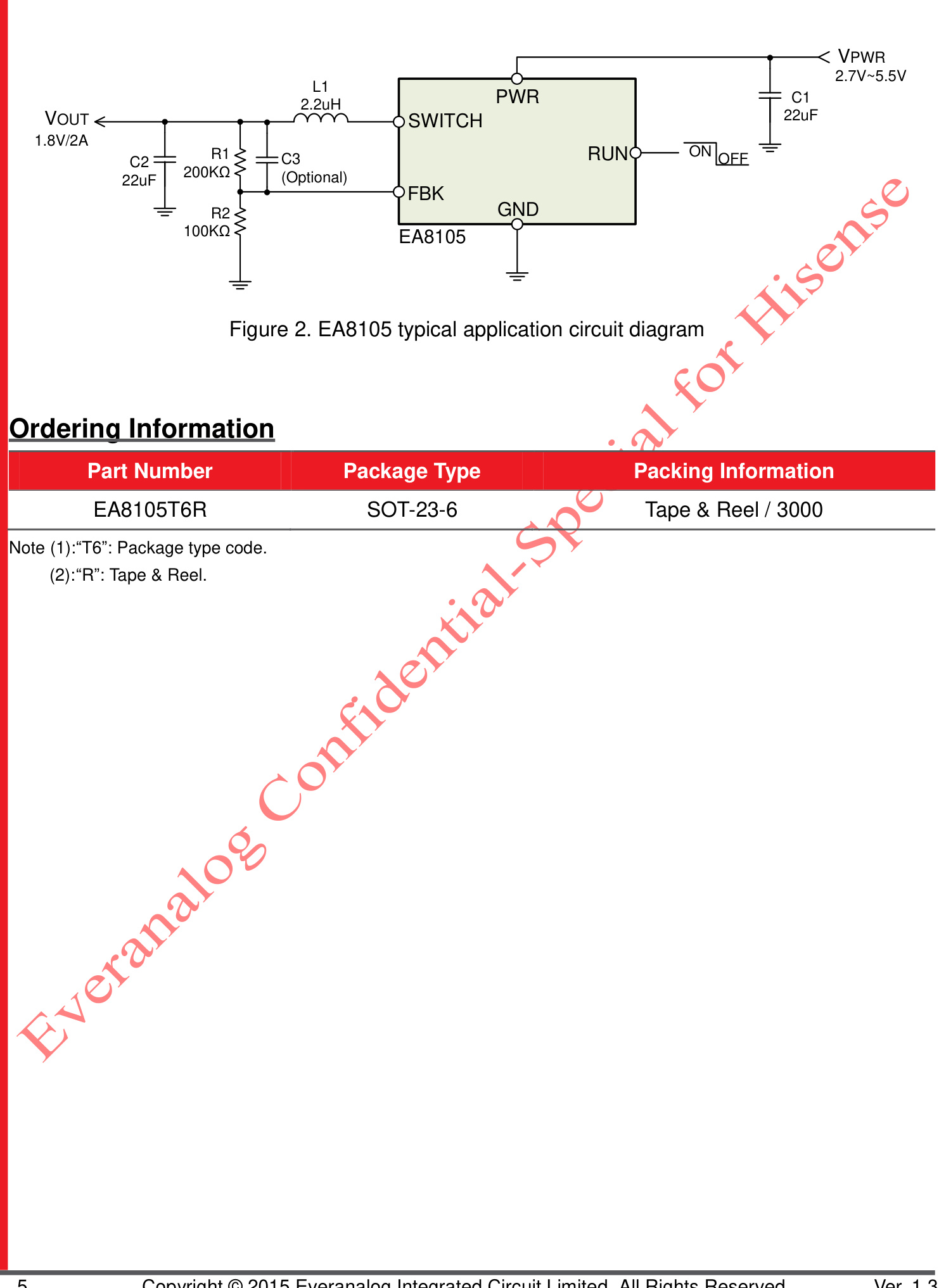 everanalog(申风)的EA8105T6R系统框图