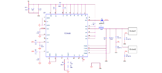 Techcode(泰德)的TD1489系统框图