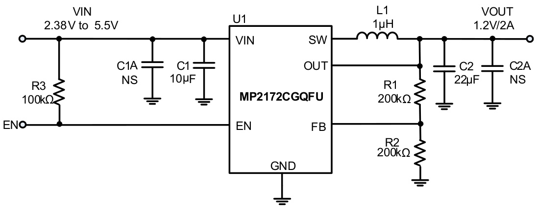 MPS(芯源)的MP2172CGQFU-Z系统框图