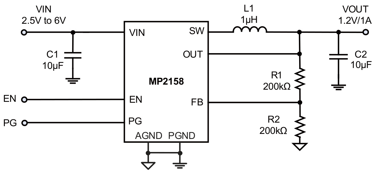 MPS(芯源)的MP2158GQH-Z系统框图