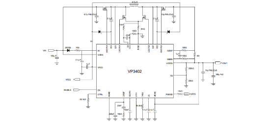VIVA(昱盛)的VP3402QNG28系统框图
