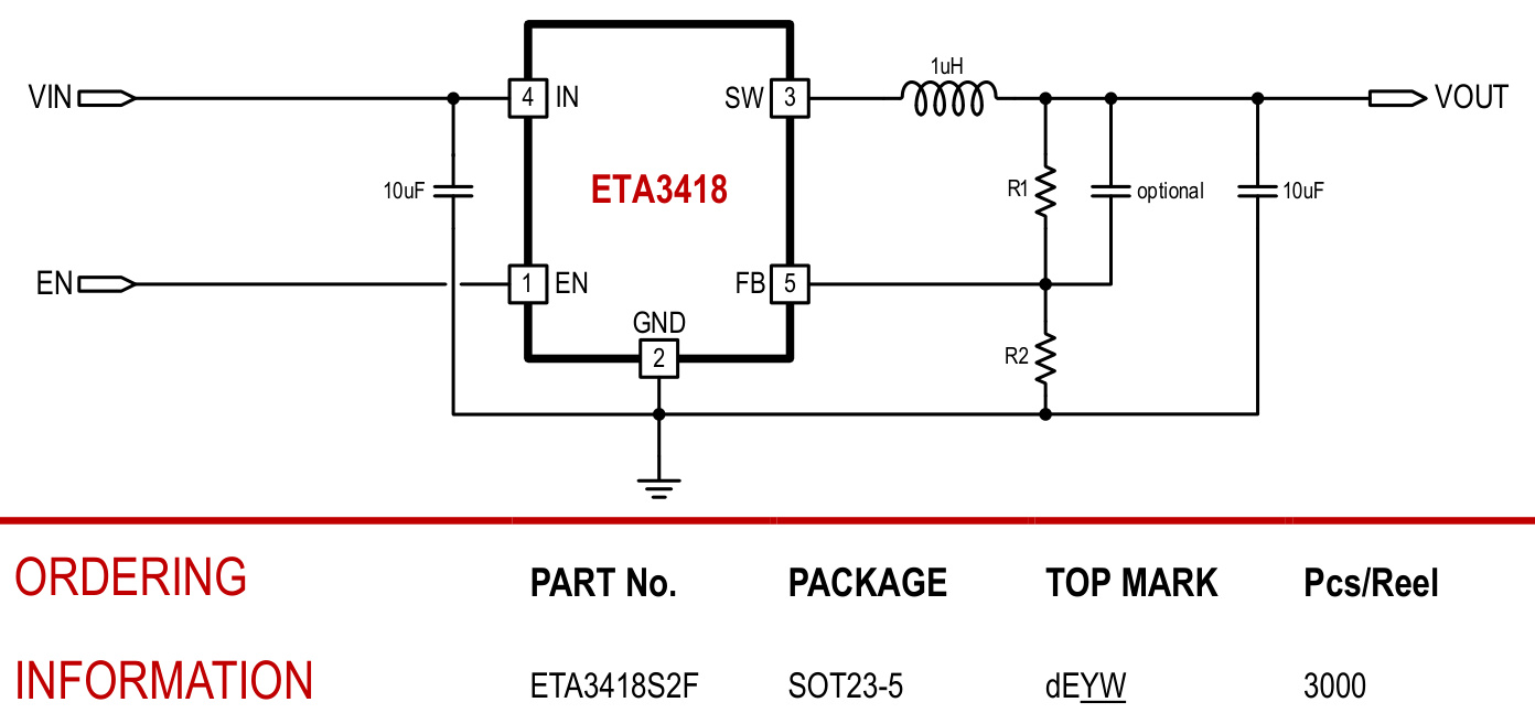 ETA(钰泰)的ETA3418S2F系统框图
