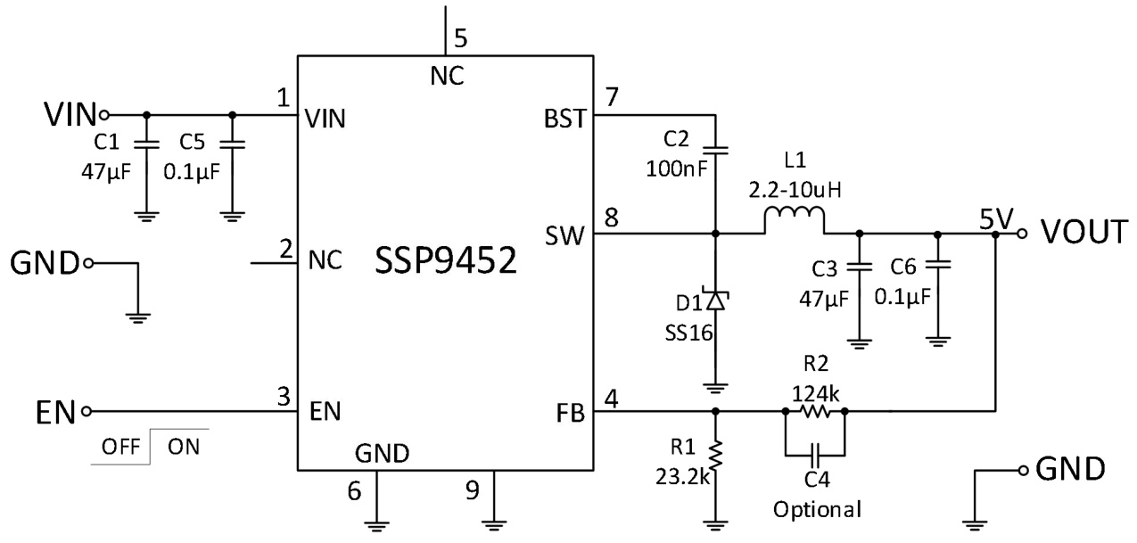 Siproin(上海矽朋)的SSP9452系统框图