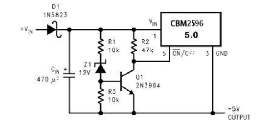 Corebai(芯佰微)的CBM2596DT-ADJ系统框图