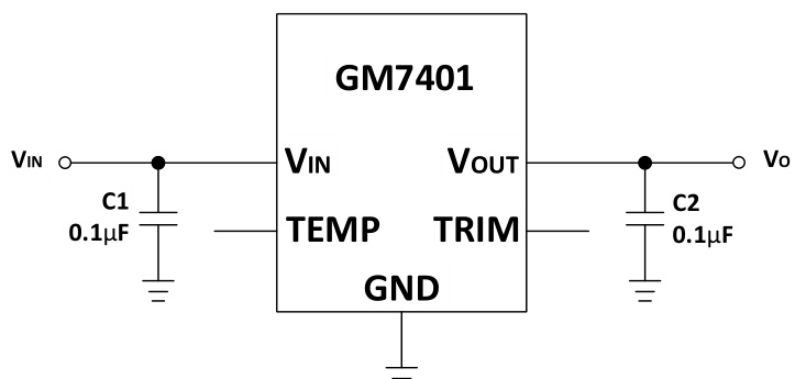 GONGMOSEMI(共模半导体)的GM7401ARZ-4.096-R7系统框图