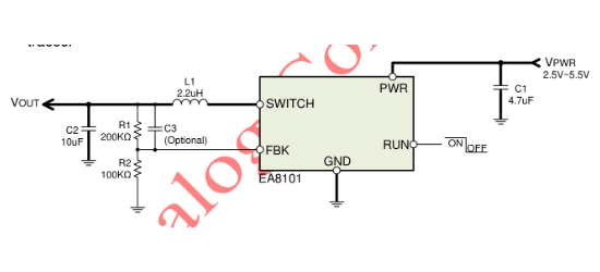 everanalog(申风)的EA8101T5R系统框图