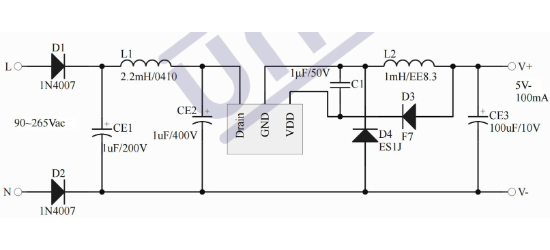 UNI-SEMIC(宇力半导体)的U831B系统框图