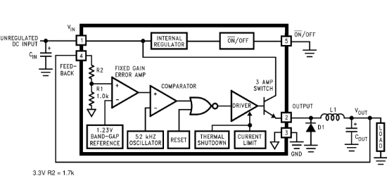 XINLUDA(信路达)的XH2576-ADJ系统框图