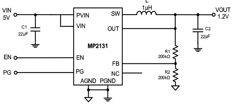 MPS(芯源)的MP2131GG-Z系统框图