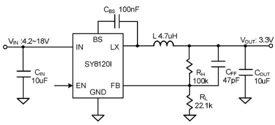 Silergy(矽力杰)的SY8120IABC系统框图