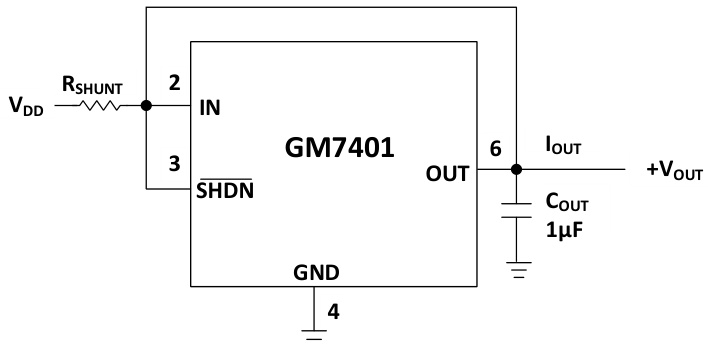 GONGMOSEMI(共模半导体)的GM7401BRZ-1.25-R7系统框图