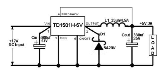 Techcode(泰德)的TD1501HSADJ系统框图
