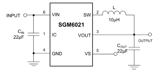 SGMICRO(圣邦微)的SGM6021-3YUDT6G/TR系统框图