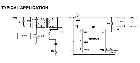 MPS(芯源)的MP6908LGJ-Z系统框图