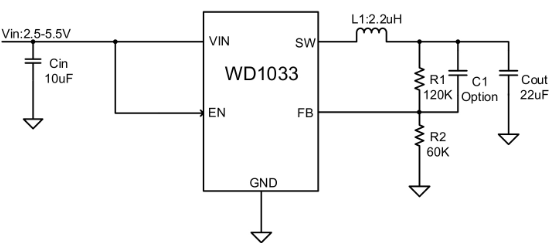 WILLSEMI(韦尔)的WD1033E-5/TR系统框图