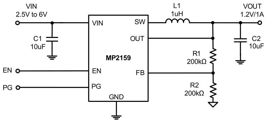 MPS(芯源)的MP2159GJ-Z系统框图
