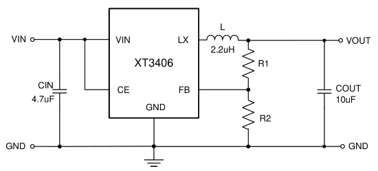 natlinear(南麟)的XT3406AFMR-G系统框图