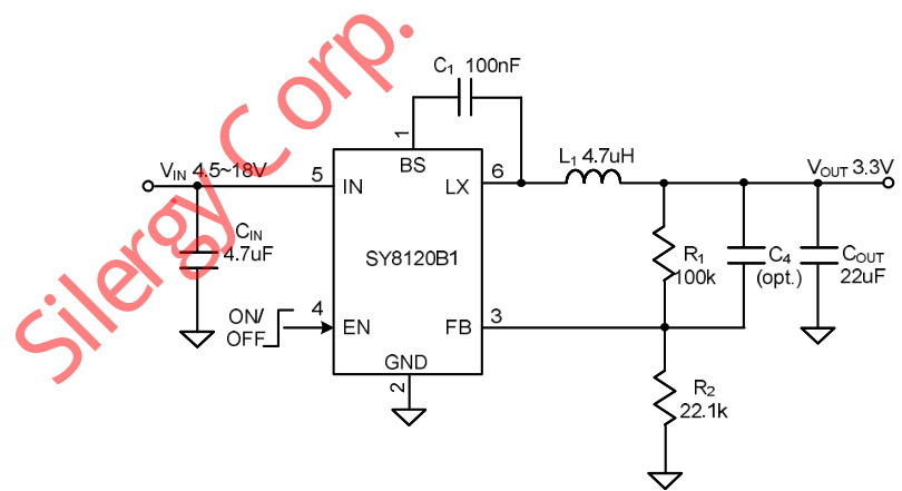 Silergy(矽力杰)的SY8120B1ABC系统框图