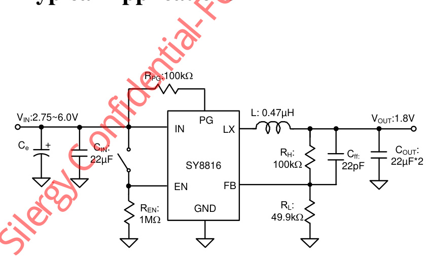 Silergy(矽力杰)的SY8816DFC系统框图