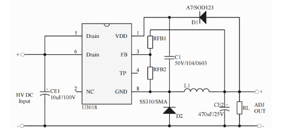 UNI-SEMIC(宇力半导体)的U3018系统框图
