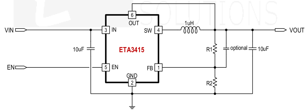 ETA(钰泰)的ETA3415S6G系统框图