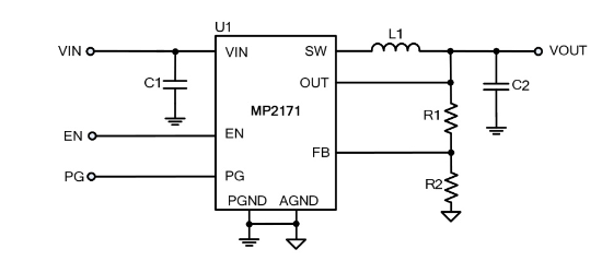 MPS(芯源)的MP2171GJ-Z系统框图