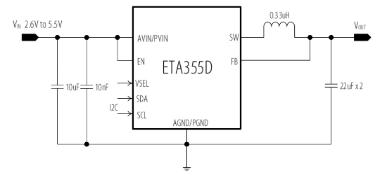 ETA(钰泰)的ETA355DCSU系统框图