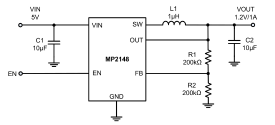MPS(芯源)的MP2148GQD-18-Z系统框图