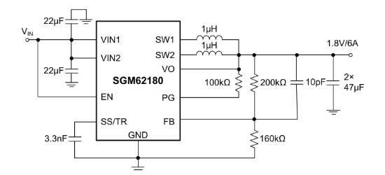 SGMICRO(圣邦微)的SGM62180XG/TR系统框图
