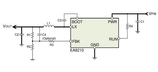 everanalog(申风)的EA8210T6R系统框图