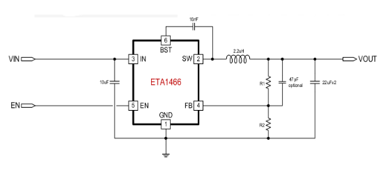 ETA(钰泰)的ETA1466S2G系统框图