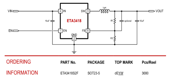 ETA(钰泰)的ETA3418S2F系统框图