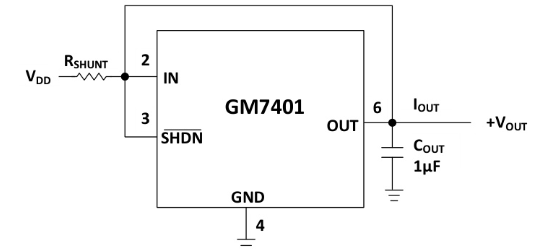 GONGMOSEMI(共模半导体)的GM7401BRZ-1.25-R7系统框图