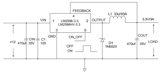 Slkor(萨科微)的LM2596SX-3.3系统框图