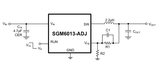 SGMICRO(圣邦微)的SGM6013-3.3YTN5G/TR系统框图