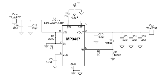 MPS(芯源)的MP3437GJ-Z系统框图